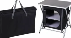 CAMPINGKAST ZWART VOUWB