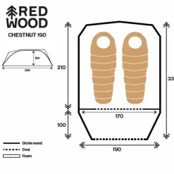 Chestnut 190 Koepeltent