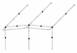 Frame Voortent President/Smaragd Staal Easygrip 25mm
