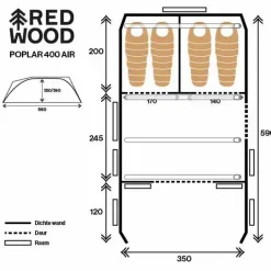 Poplar 400 Air Familietent